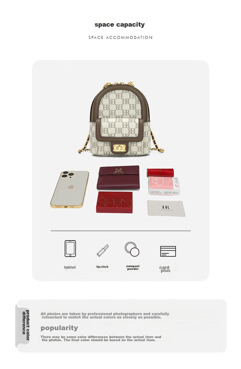 HR Handbag, Women's Backpack, Casual Bag for Women, Birthday Gift for Girlfriend 14