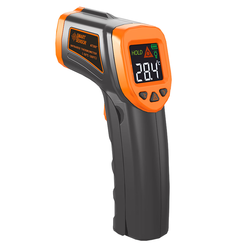 CEM AT380+ Infrared Thermometer Industrial Temperature Gun Food Oil Water Temperature Meter
