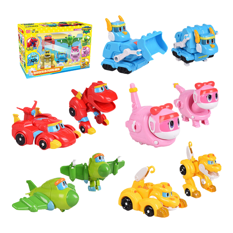 LDCX Mini Transforming Dinosaur Set Gift Box for Boys Aged 3-6, Birthday And New Year Present