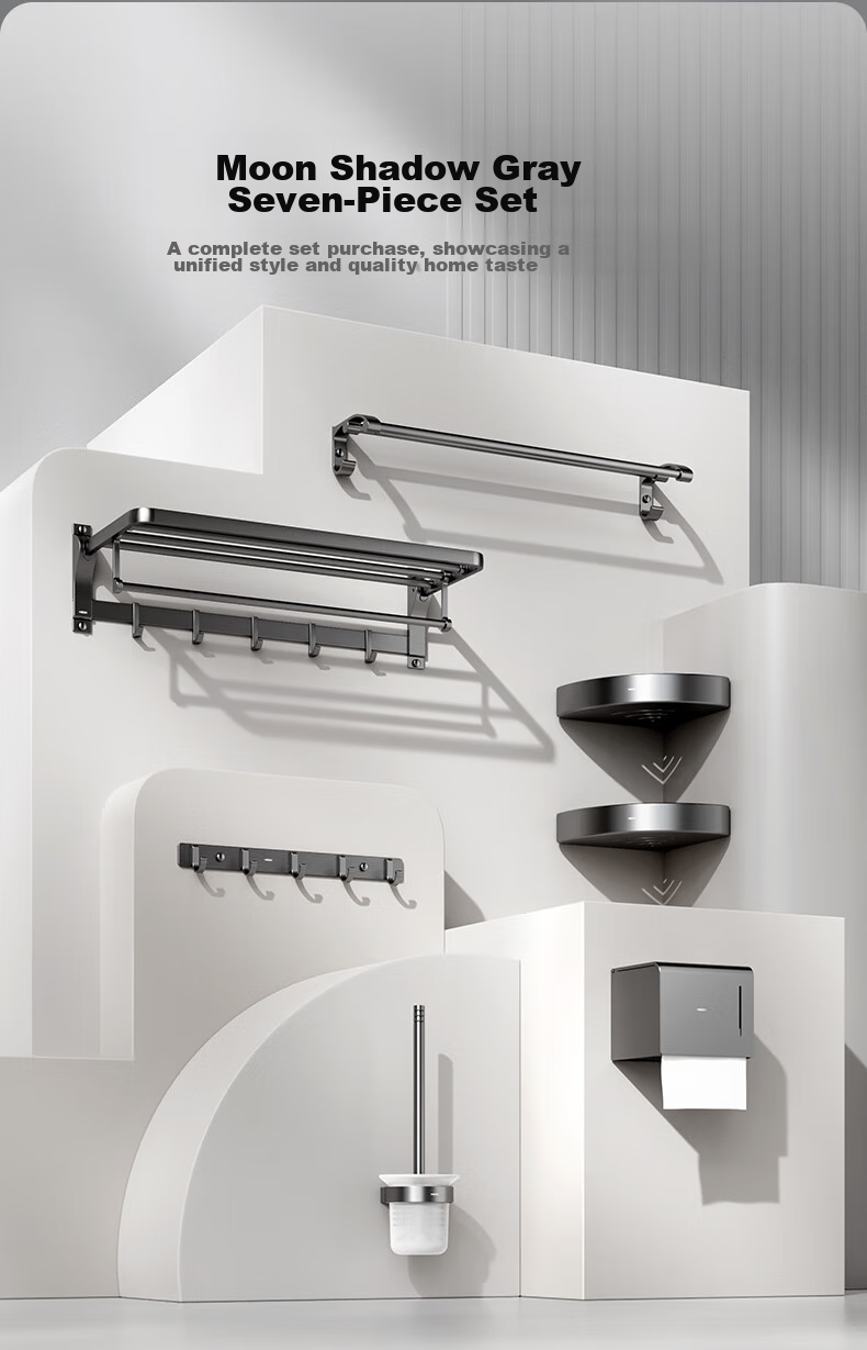 HEGII Coat Hooks, Bathroom Storage Rack, No Drilling Required Towel And Coat Hooks HMP921-08 5