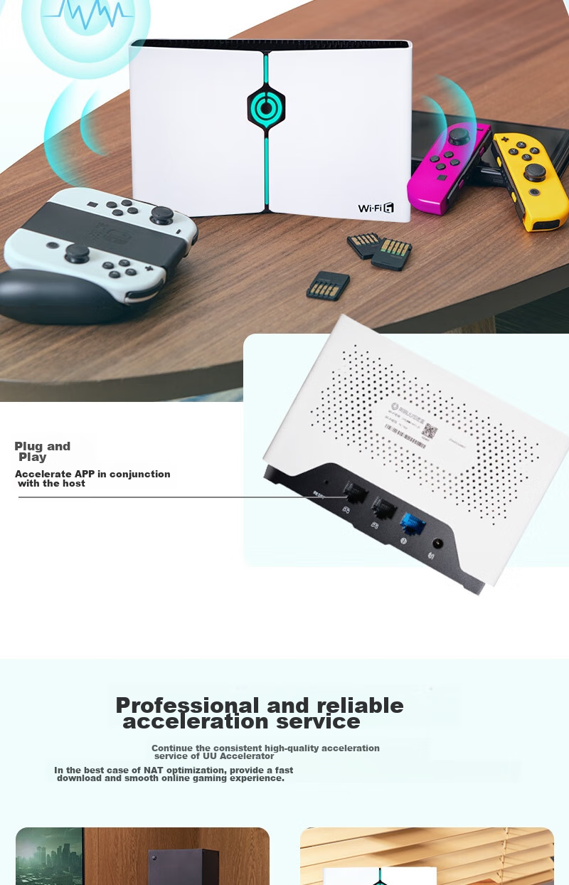 WangyiUUjiasuhe Wi-Fi6 Version WangyiUUjiasuhe 2, NetEase Accelerator PS4/\PS5 Pro/\Switch2/\XSX/\Steam Deck Professional Console Acceleratio 8