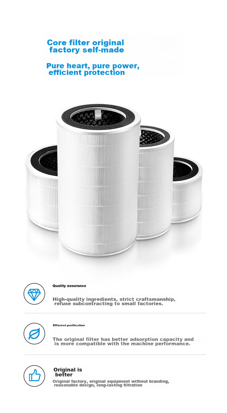 Midea [Original Genuine Product] Air Purifier Filter Cartridge, Formaldehyde Decomposition, Odor Removal, Particle Filtration Purifier L1Pro Original Filter Net FC-50F1 [Accessory] 1
