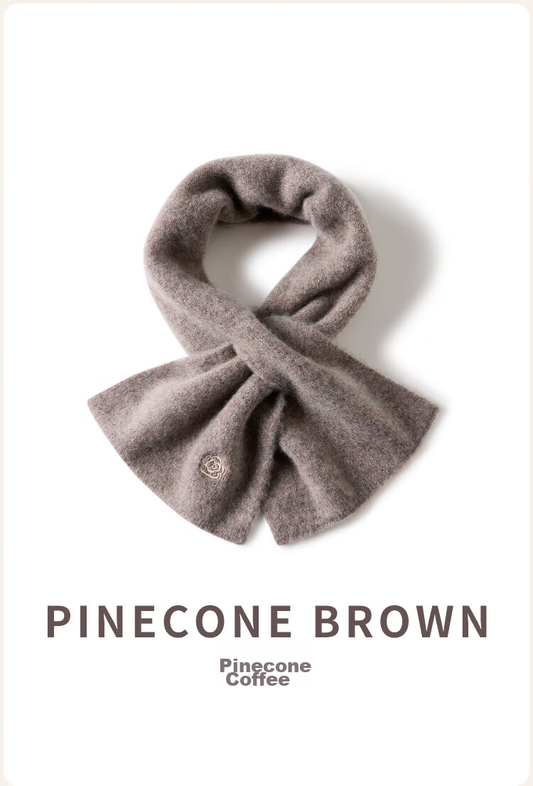 JIUMU 100% Cashmere Scarf for Women, Autumn And Winter Warm Neck Warmer, Gift for Women Or Mothers, Birthday Present Gift Box 19