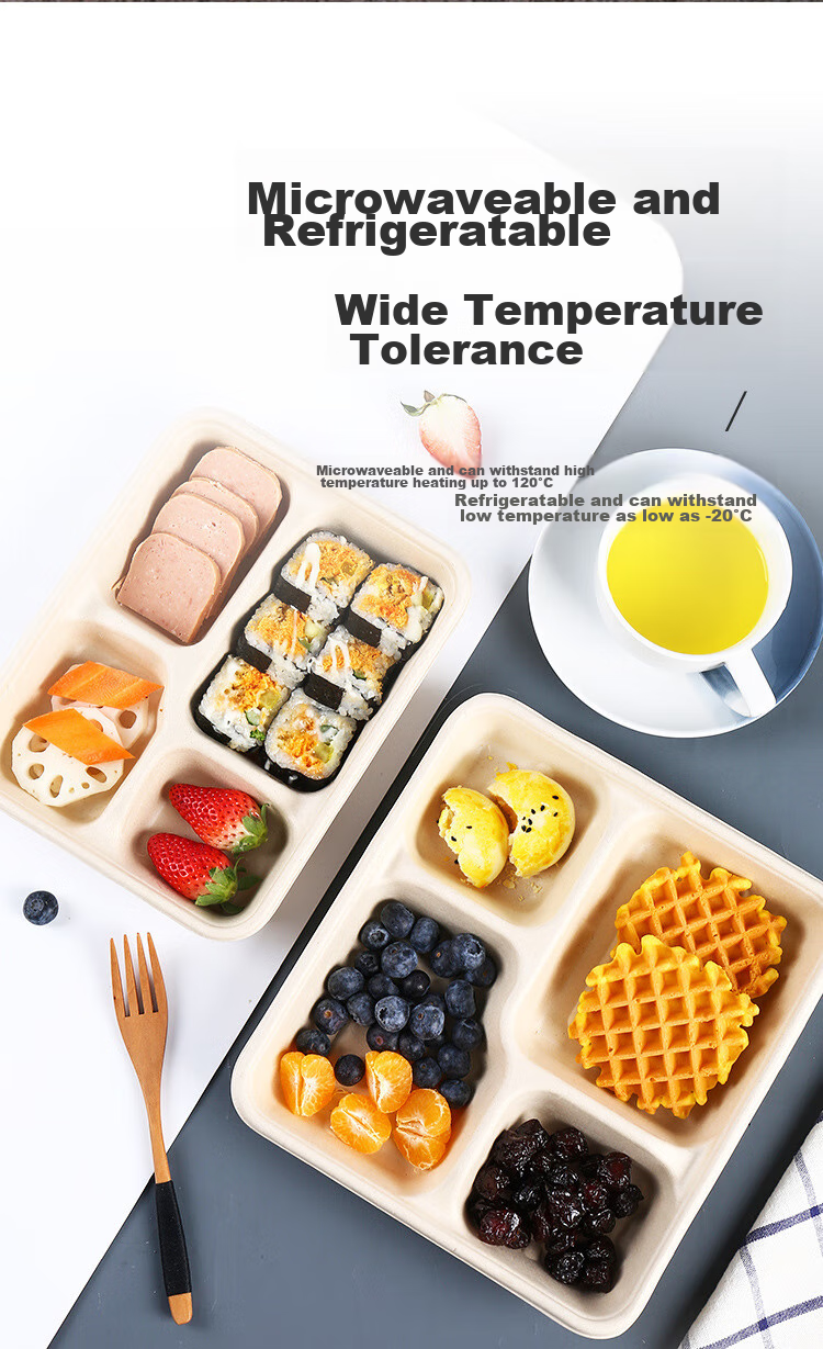 Youjialiangpin Disposable Food Containers, Microwave-Safe, Biodegradable, with Lids, Thickened, Food-Grade, Takeout Boxes And Bowls, 1200ml*10 Sets 11