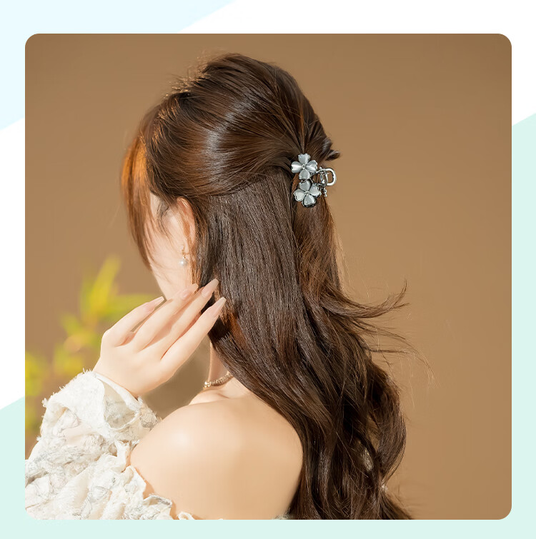 CHIMERA Floral Hair Claw Clip Elegant Medium Bangs Hairpin Shoulder Hair Clip Hair Accessories for Women Birthday Gift 6