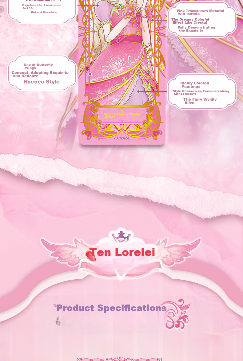 [Lowest Price Online] Kayou Yeloli Card Spirit Pack, Yeloli Card Pack, MR Card Princess Stationery Accessories, Postcards, Greeting Cards Gift, 1 Box of 30 Packs 10