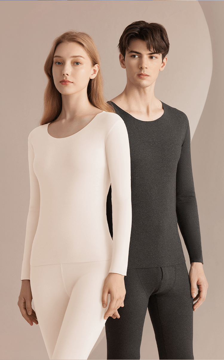 Cosmo Lady Women's Thermal Underwear Set Seamless Cationic Heating Antibacterial Antistatic Base Layer Autumn Top and Bottom 2025 Fall Winter 6