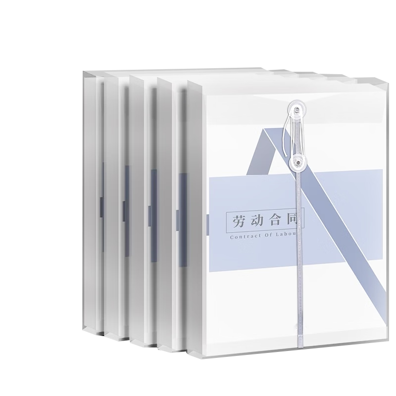 TANGO A4 Transparent File Folders, 10 Pieces, Document Storage Pouches, PP Twine File Folders, 16C Thickened Financial Storage Supplies, Study Materials, Document Storage, Customizable 4387
