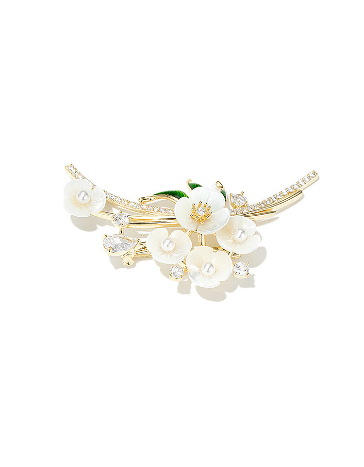 Qlady High-End Luxury Brand Brooch for Women, Anti-Exposure Pin, Suit Accessory, Mid-Autumn Festival Gift 4
