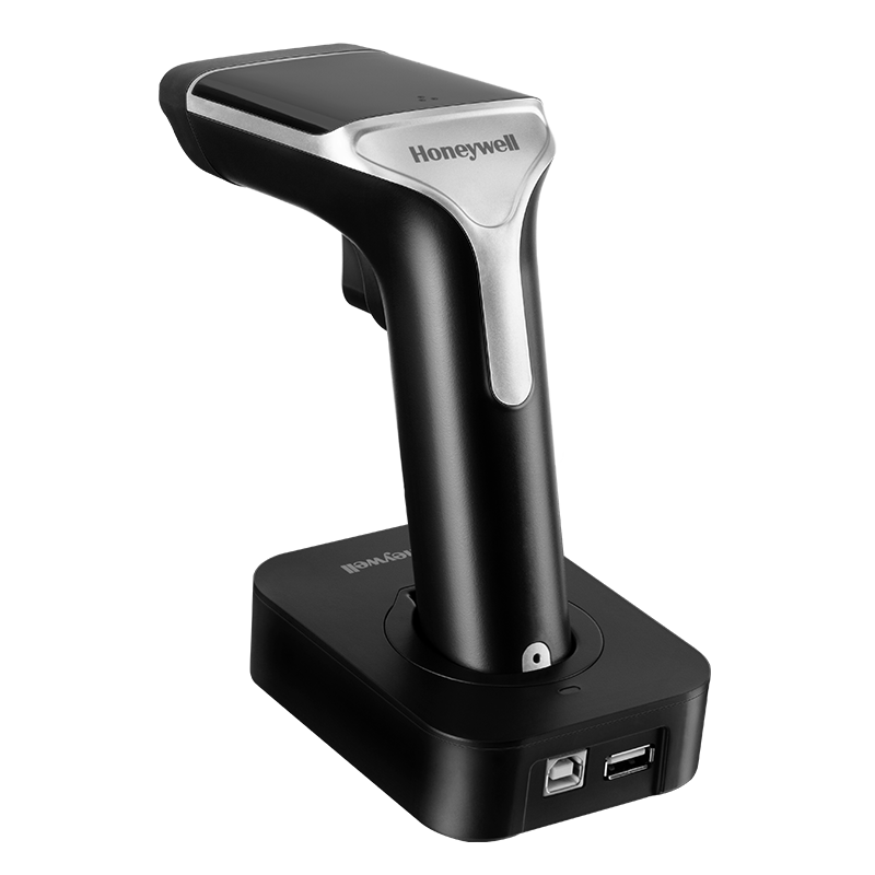 Honeywell Wireless Barcode Scanner, Barcode Gun, Barcode, QR Code Scanner, Charging Dock, Supermarket Warehouse Logistics, Screen Code Scanner, OH4503 Black