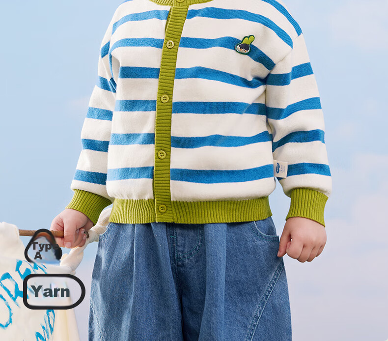 Ciciibear [Anti-Pilling] Ciciibear Boys' Cardigan Sweater Spring Style Knit Pullover, 2024 New Baby Outerwear, Children's Spring Clothing 2