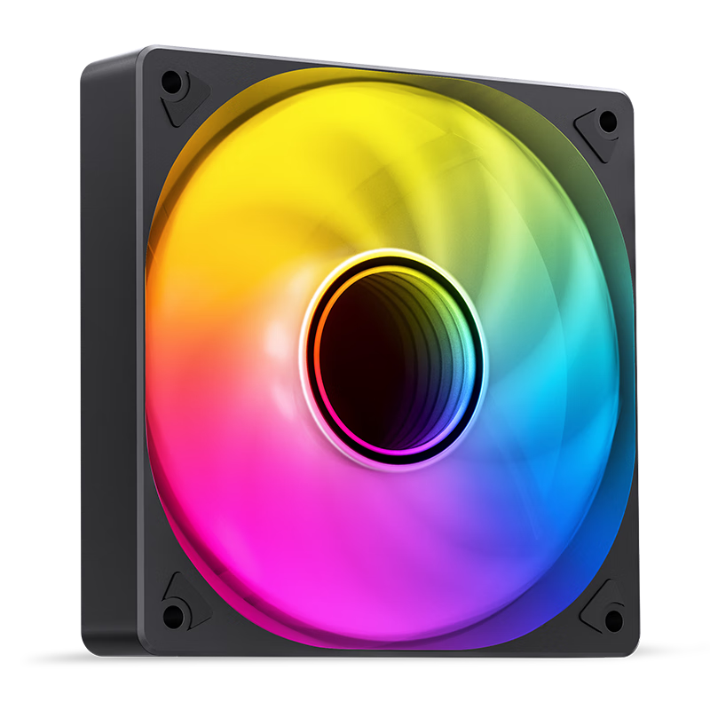 JONSBO SL-120BR Iridescent Edition 12CM Case Fan (Reverse Blade Design/5V ARGB Motherboard Sync/4PIN PWM Male And Female Connectors for Series Connection)