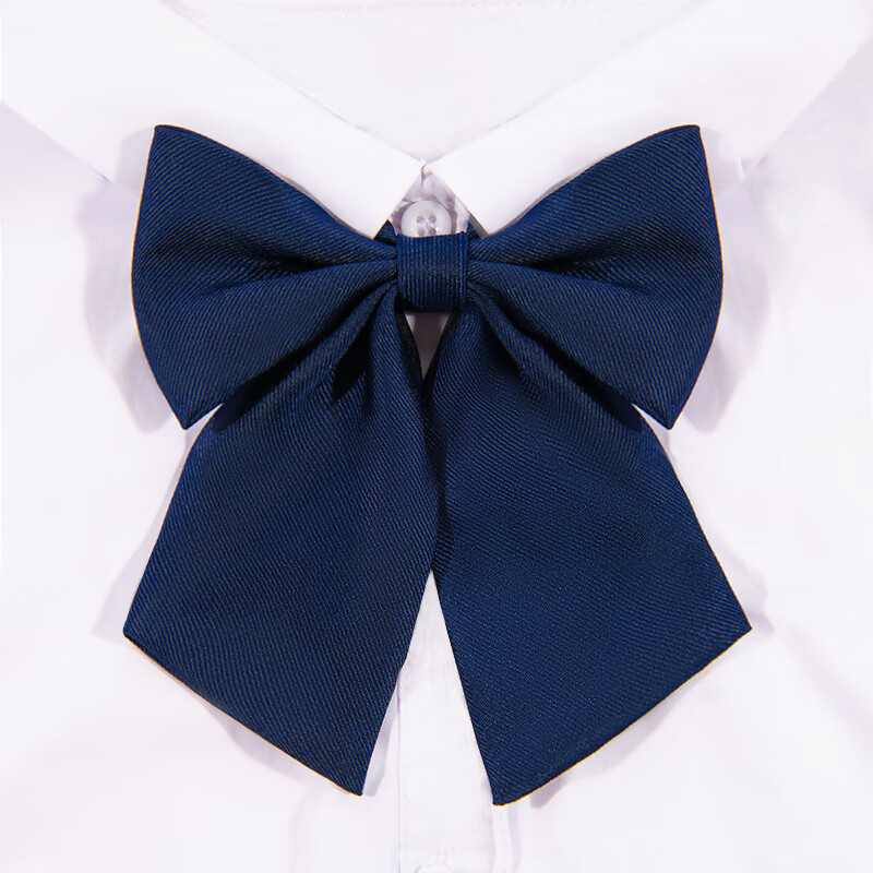 GLO-STORY Women's Collarless Blouse, Academic Style Bank Professional Flight Attendant Hotel Work Uniform, No Bow Tie Required, JK Sailor Suit Collar