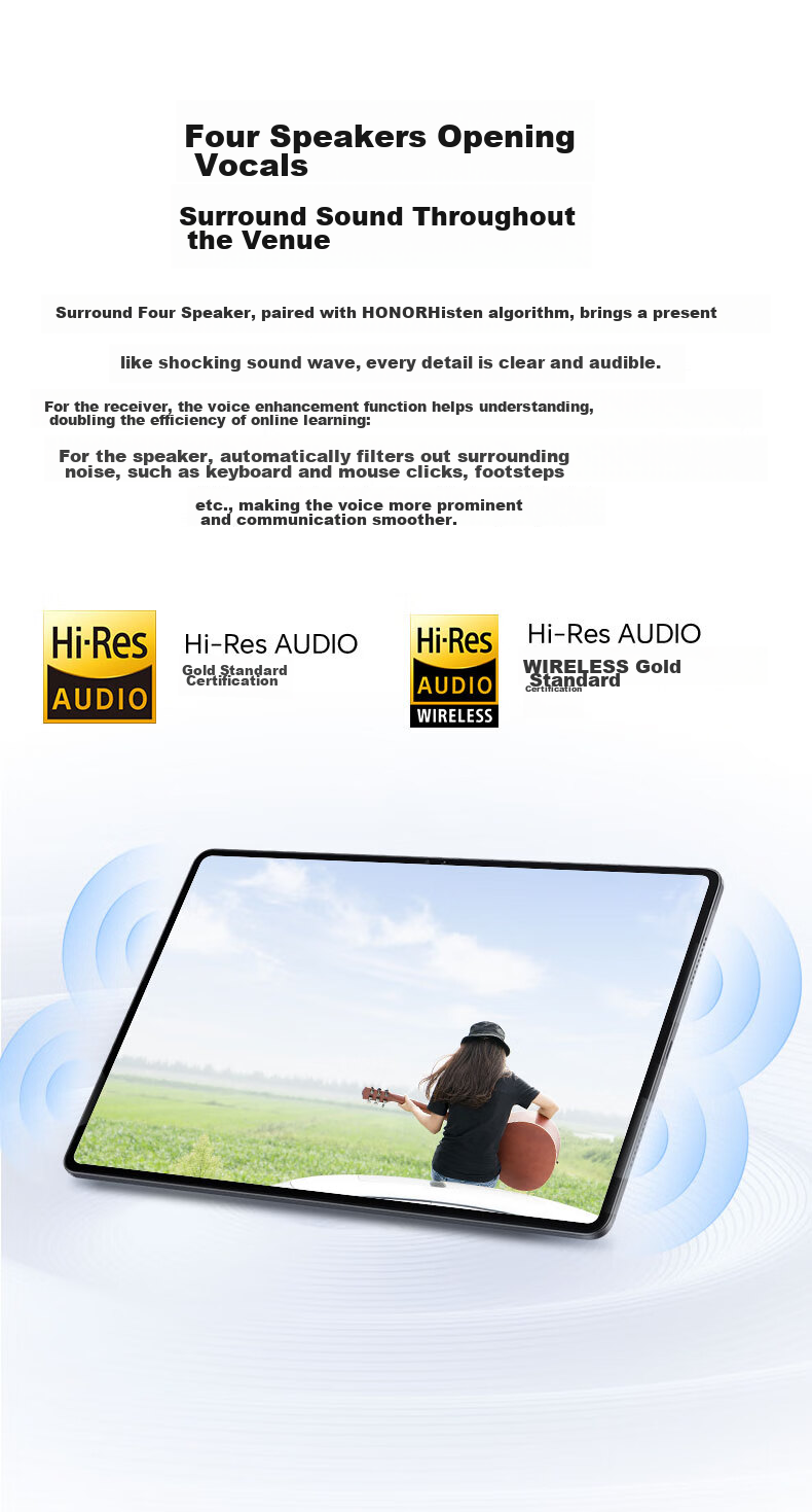 HONOR Tablet X9 [Subsidies], 11-Inch Tablet Computer, 6+128GB, High Refresh Rate Eye Protection Screen, 80-Day Ultra-Long Standby Time, All-Metal Integrated Body, Sky Blue Color 12