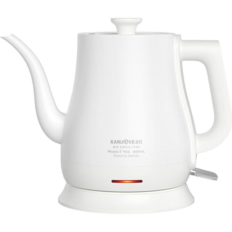 KAMJOVE Electric Kettle, Household 304 Stainless Steel Full Steel Kettle Body, 0.8L Capacity, Automatic Shut-Off, Electric Water Boiler T-92A for Brewing Tea