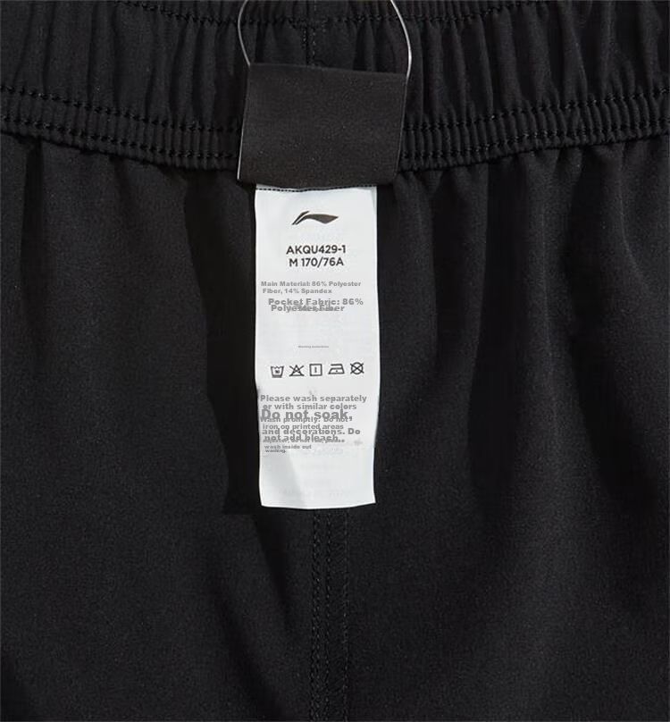 Li-Ning Summer Men's Casual Pants, Breathable Lightweight Versatile Sports Simple Athletic Seven-Point Trousers for Me 9