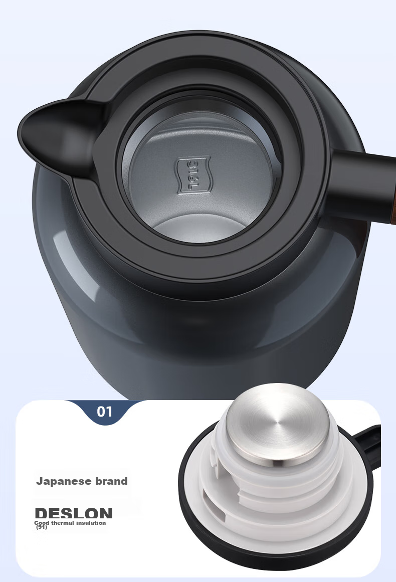 IMOGY IMOGY Insulated Thermos for Home Use, Tea Steeping Pot with Temperature Display, Hot Water Kettle, 316L Stainless Steel Steeping Pot, Warm Water Jug 7