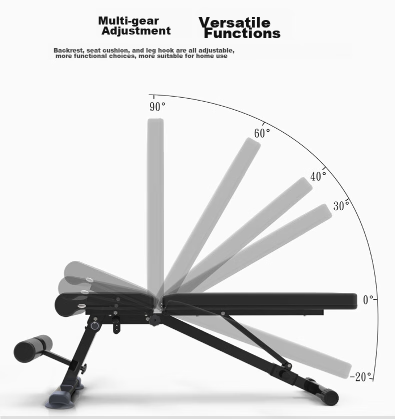 GK Dumbbell Bench, Multifunctional Foldable Fitness Chair, Home Gym Equipment, Foldable Abdominal Trainer, Bench Press Chair, Weightlifting Bench 7
