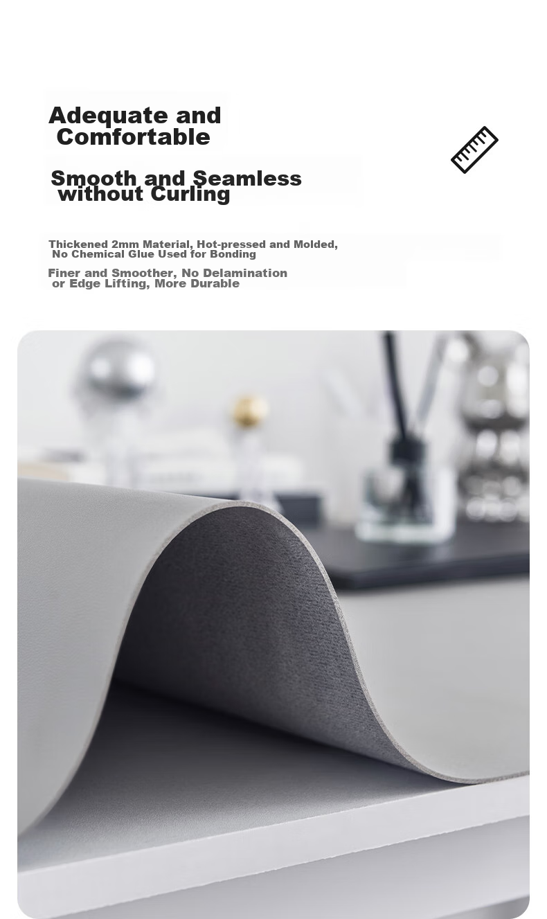DiyiGongfang Extra Large Leather Office Gaming Mouse Pad Desk Writing Mat Table Mat Dining Table Mat Keyboard Pad, Fresh Style Waterproof Stain-Resistant Wear-Resistant, 1200*600 Large Size Thickened 4