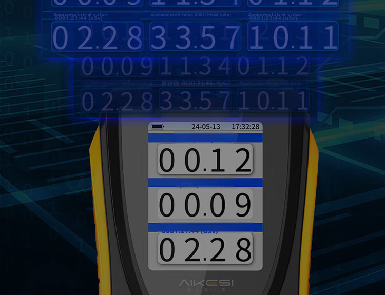 Aikesi Nuclear Radiation Detector, Personal Dosimeter Alarm, X-Ray Beta Gamma Radiation Ray CT Room Geiger Counter 18