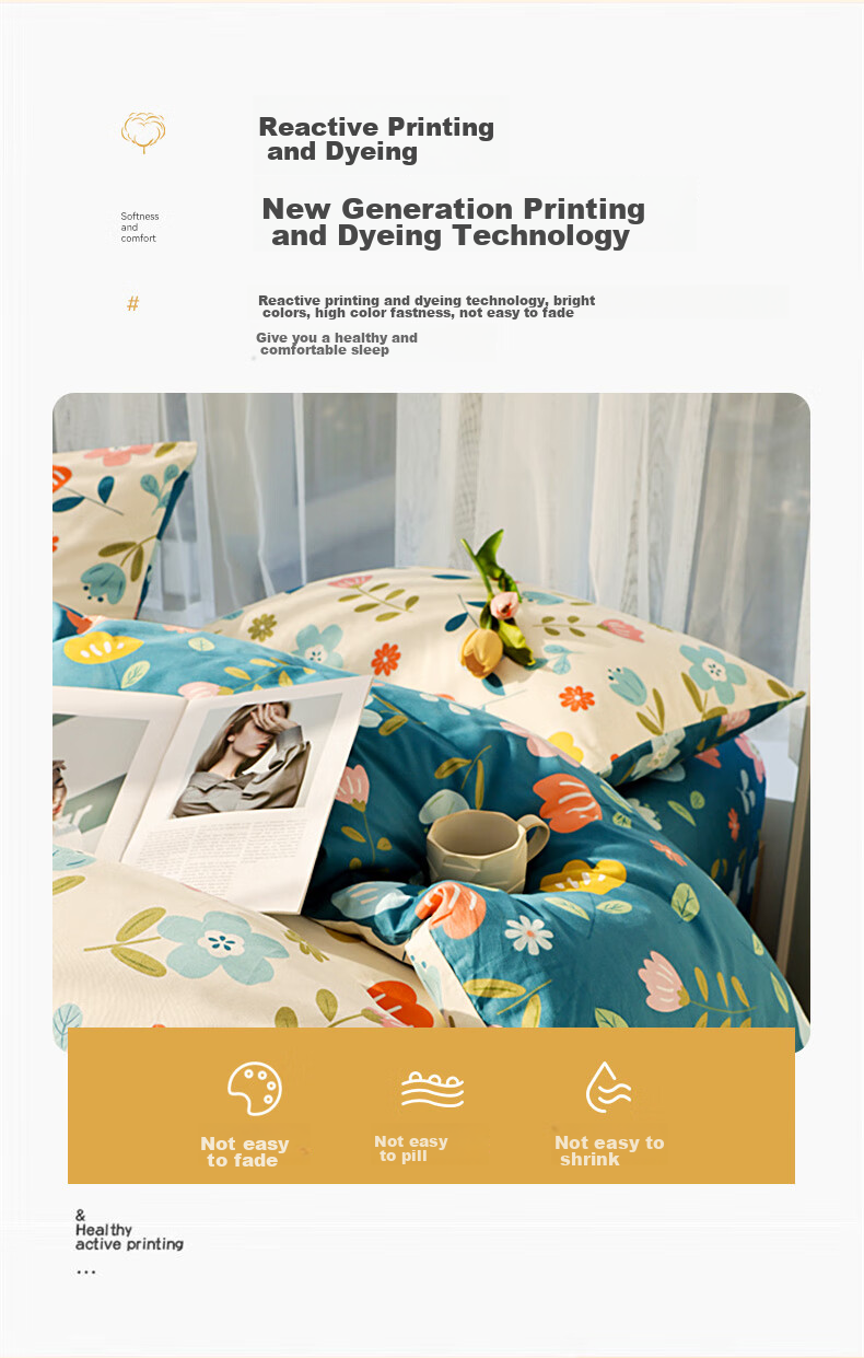 Grace 100% Cotton Pillowcase, Class A, 7A Antibacterial Fabric Pillow Cover, 48*74cm, Sea Salt Milk Coconut, One Pair 10
