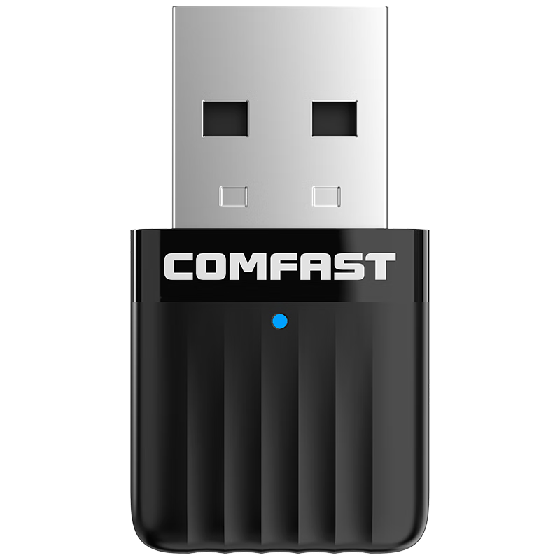 COMFAST Driver-Free USB Wireless Network Adapter for Desktop Computers, External WiFi Receiver for Desktop Laptops, 5G Dual-Band 650Mbps Mini Transmitter CF-811ACRTL8811CU