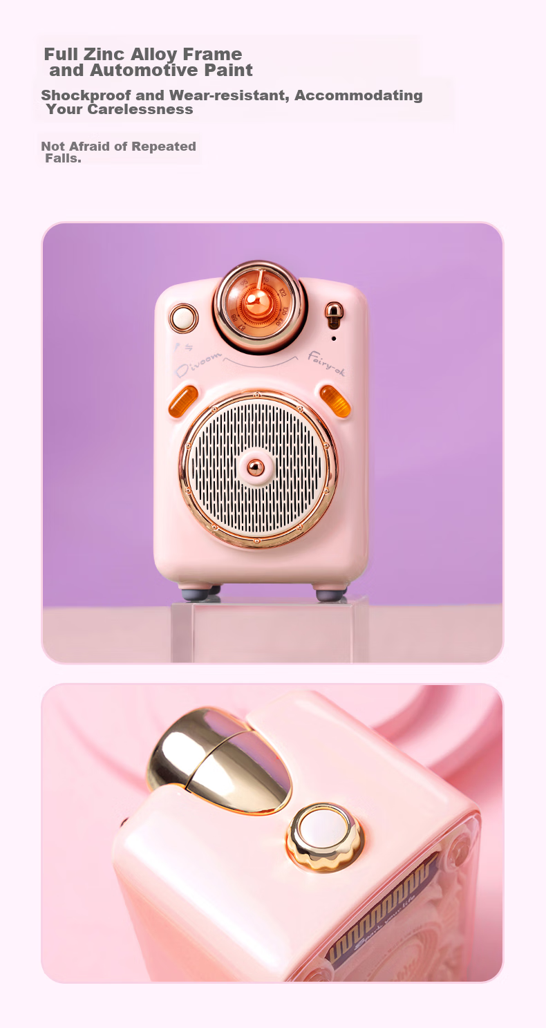 Divoom Bluetooth Speaker with Microphone And Card Slot, Karaoke Speaker, Home KTV Mini Wireless Microphone, Compact Speaker, Gift for Girlfriend Or Childre 13