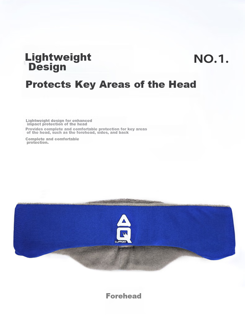 AQ Youth Children Sports Head Guard, Foot Basketball Volleyball Anti-Collision Fall Protection Headband C50101, Classic Blue, Size M 5