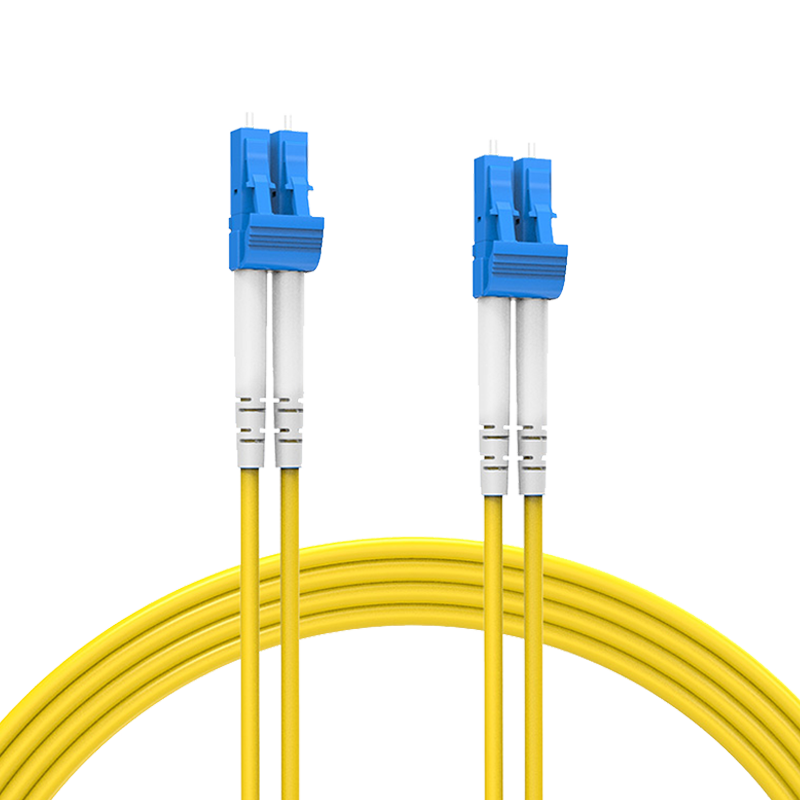 Guanghang Telecom Grade Fiber Optic Patch Cord LC-LC Single Mode Duplex 5m Low Smoke Halogen-Free Environmental Jacket Transceiver Pigtail GH-LL05-S