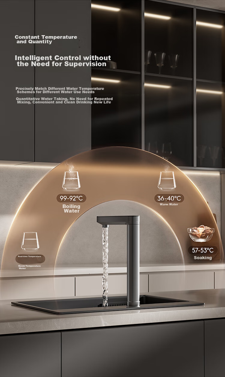 COLMO Water Purifier Black Pearl Integrated Hot Water And Purification System, 800G Household Kitchen Heating Direct Drinking Under-Sink Purifier, Specialized for Kitchen Use, Under-Counter, No Scale Inhibitor, RO Reverse Osmosis RC119 10