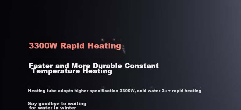 AUX Electric Water Heater, No Installation Required, Quick Heating, Kitchen Cold And Hot Water, Instant Electric Water Heater STJ1, Plug-In Constant Temperature Steel Leak Protectio 6