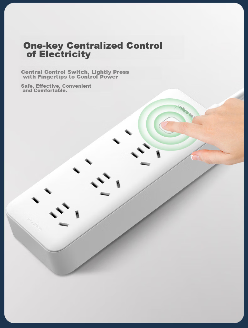 NVCleishidiangong New National Standard, 6-Outlet 3-Meter Power Strip, Socket Extension Cord, EP461 12
