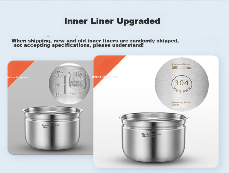Midea Electric Pressure Cooker, 5L Stainless Steel Inner Pot without Coating, Household High-Pressure Cooker, Multifunctional Smart Lid with Timer, Steam And Boil Separately, Less Salt for Better Flavor, MY-C540G 1