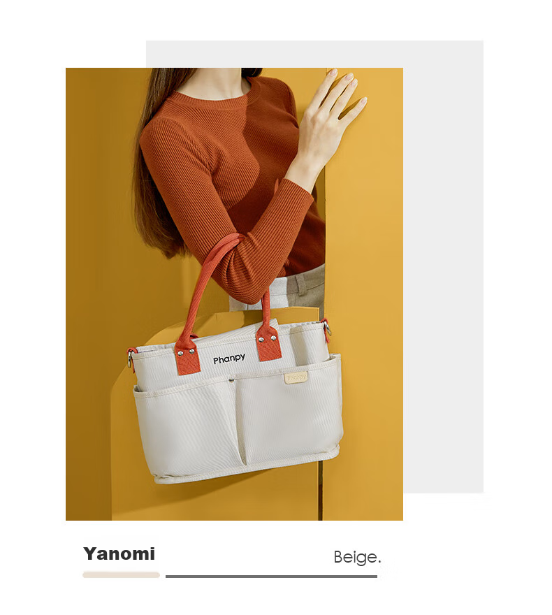 Xiaoyaxiang Mommy Bag Large Capacity Shoulder Crossbody Handheld Mom Bag Baby Outdoor Lightweight Maternity Bag (Yiqiu) 19