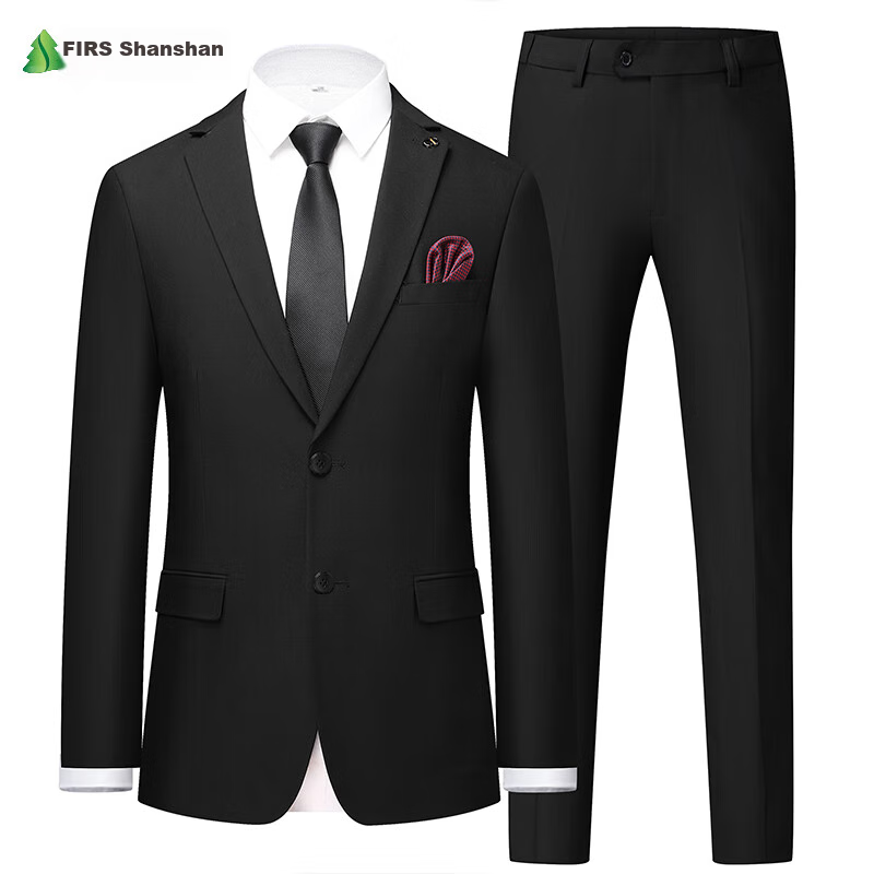 FIRS Men's Suit Set, Slim Fit Professional Formal Wear, Business Attire for Groomsmen And Groom, Wedding Attire for Me