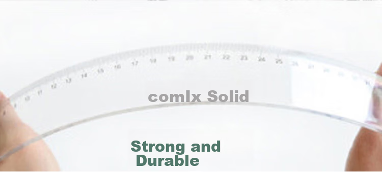 COMIX Straight Ruler 30cm, Measuring And Drawing Tool for Students' Exams And School Supplies, Office Supplies, Back-To Essential B3251 5