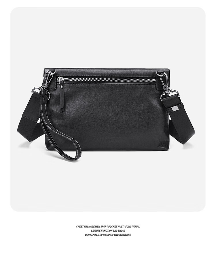 GOLF Shoulder Bag for Men, Top-Grain Leather Crossbody Bag with Multiple Card Slots, Handbag with Dual Use for Phone And IPad, Business Bag for Me 24