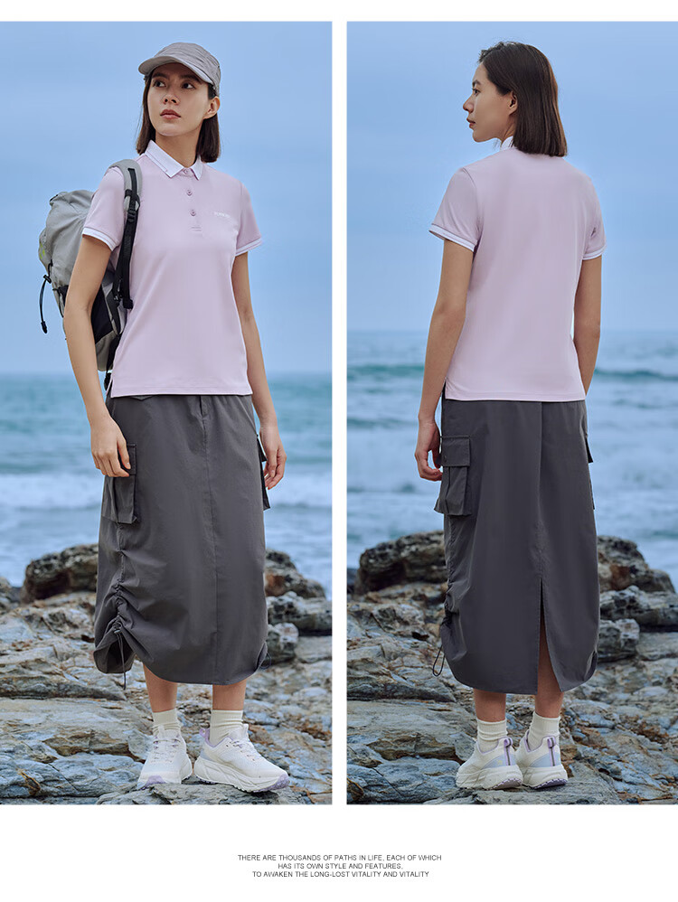 TOREAD POLO Shirt, Spring And Summer Women's Short-Sleeve T-Shirt, Outdoor Collared Functional Quick-Dry Breathable Top TAJJBM82823 28