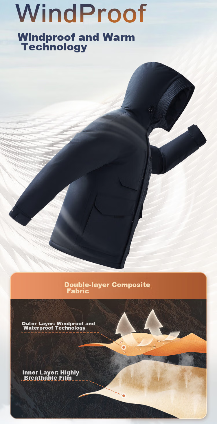 JD Original down Jacket for Men And Women, Couples' Short Parka Coat, Warm Thick Outerwear, Winter Clothing for Men, Gray, Size L 10