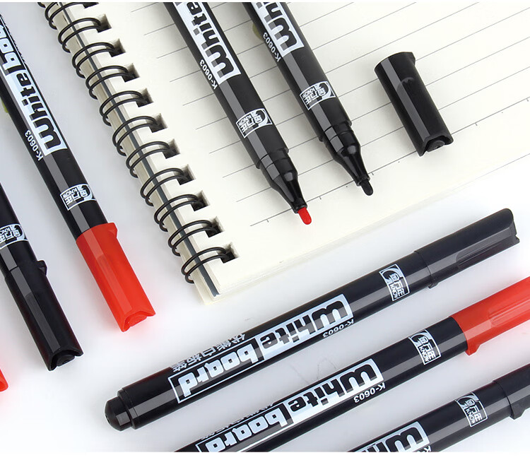 Genvana Whiteboard Markers, Black Mini Small Thin Single-Tip Erasable Easy-To Pens for Children, Boys And Girls, Pack of 20, K-0603 8