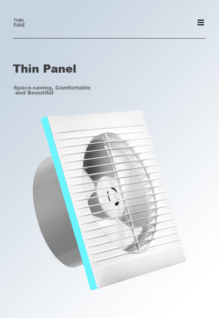 Midea [Window Exhaust] Window-Mounted Exhaust Fan Ventilation Fan for Bathroom Kitchen Wall Use, 8-Inch Extractor Fan, Level 1 Energy Efficiency 8