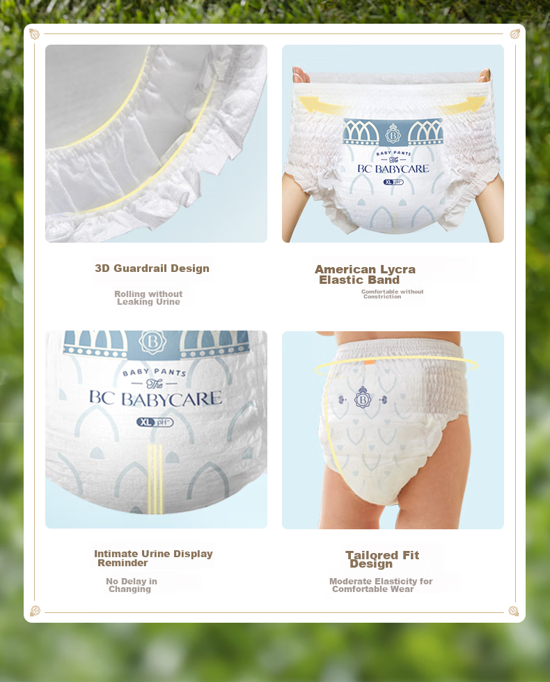 Babycare Royal Wood Formula's Kingdom Pull-Up Diapers, Boxed XXL, 56 Pieces (For Ages 15+), Breathable Diapers 17