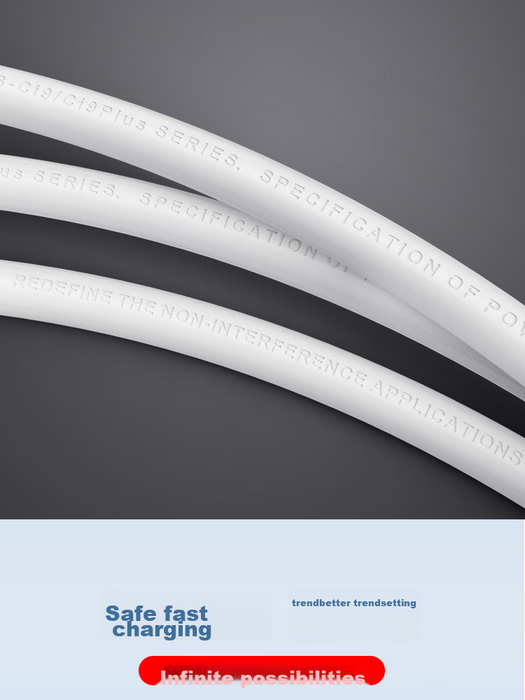 ESCASE Type-C Data Cable, 3 Meters Long, Fast Charging Extension, 2.1A Charger Cable, Suitable for Tablets, Fast Charging for Honor X60, Huawei Nova 13, Redmi Note 14 Pro, Anti-Interference Ci9 White 12