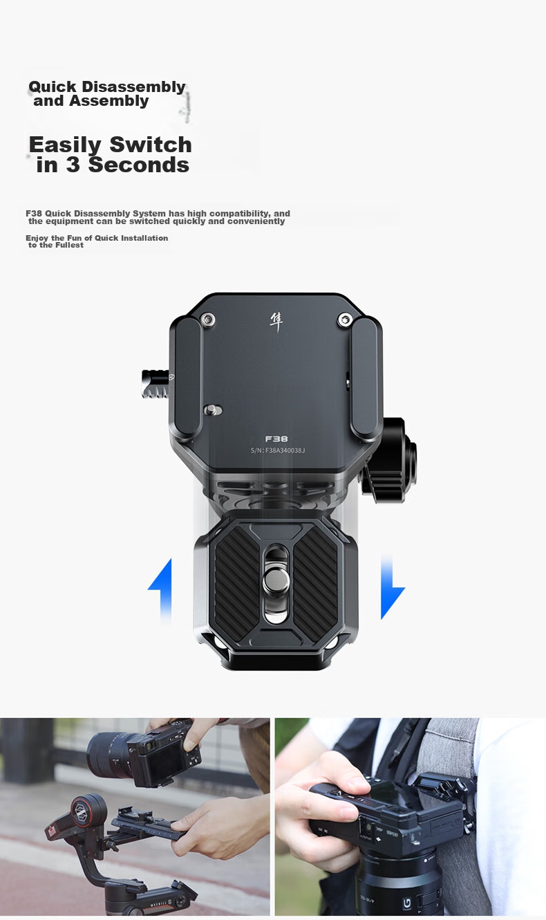 Ulanzi F38 Carbon Fiber Tripod, Air Three Air Hydraulic Pan Head, Portable Outdoor Quick-Release Quick-Install Digital Camera Photography Tripod 3