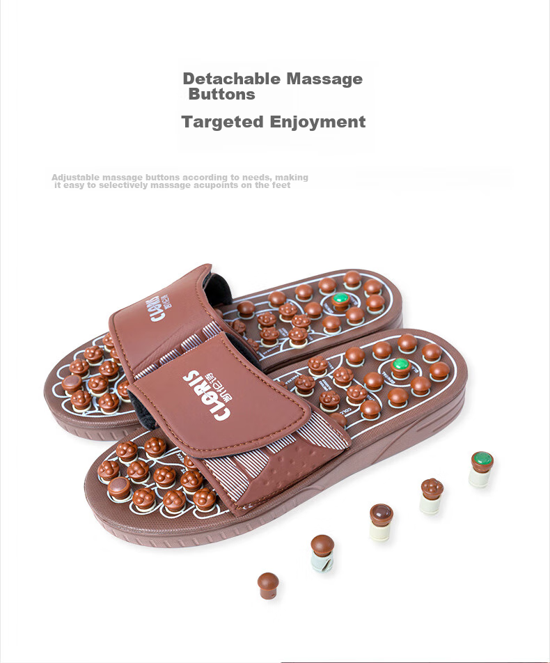 CLORIS [Mid-Autumn Festival Gift] Jade Health Acupoint Massage Slippers, Birthday Gift for Wife Or Parents, Mid-Autumn Festival Present M108-S 11