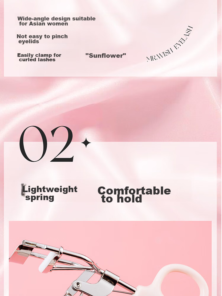 Xinyuanxiansheng Eyelash Curler, Long-Lasting Wide-Angle Curler for Beginners, Doesn't Pinch Eyelids 6