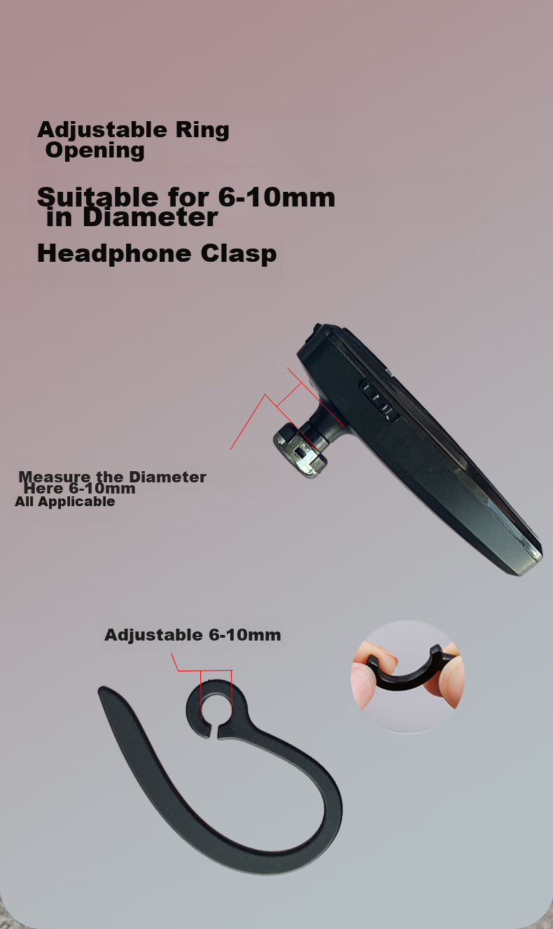 Masentek EG01 Bluetooth Earphones Universal Ear Hook, Anti-Drop Anti-Fall Fixing Accessory Clip Mouse Tail Multi-Functional, Suitable for Huawei Sony Samsung, 2 Pairs 2
