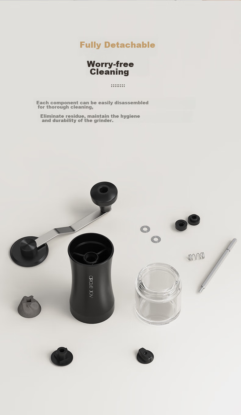 Circle Joy Pour Over Coffee Pot Gift Set Manual Coffee Grinder Hand Crank Coffee Bean Grinder Brewing Kit 9