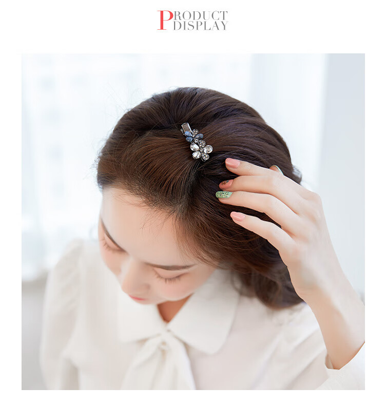 CHIMERA 2 Side Clip Bangs Flower Hair Clips Barrettes Hair Accessories for Women's Birthday Gift 7