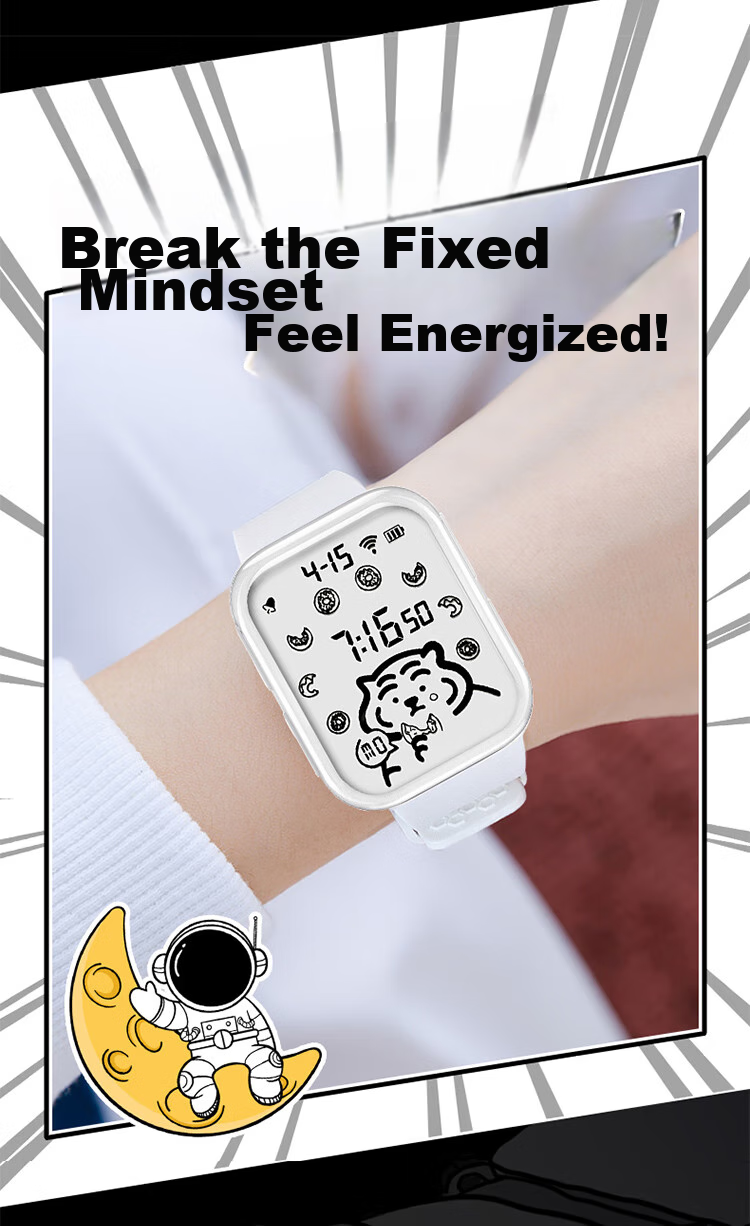 MAX-G Full-Screen Watch for Teenagers, Middle School Students, Girls And Boys, Electronic Watch with Alarm, Waterproof, Luminous, Sports Watch for Childre 4